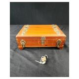 9x3x6 wooden box with lock