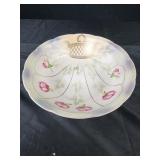 Vintage 9x2.5 floral bowl Victoria Austria