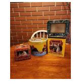 Paddington bear tin. Coca cola tin, milk bone tin