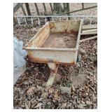 Sears lawn mower dump trailer. Ties are flat 32.5