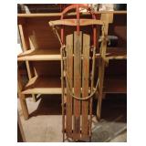 Vintage Western Clipper snow sled 59.5" long