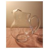 9" glass pitcher
