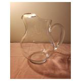 9" glass pitcher