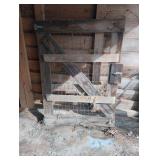 Handmade door with hinges 40 x 53.5