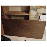 Foldable wood and metal table 60 x 29 x 29.5