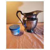 8" nickel silver pitcher made by Grand Sterling