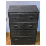 4-Drawer Solid Wood Chest of Drawers 24"W 14"W