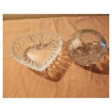 Vtg Fostoria Rose Vase Bowl American Crystal