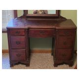 Antique Vanity Dresser 45"W 18"D 70"T