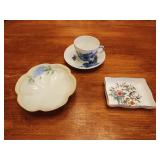 Royal Copenhagen Denmark Tea Cup & Saucer Blue