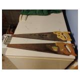 Vintage Diston hand saws 26" blades