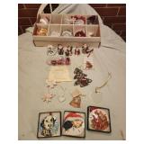 Christmas ornaments, animals, santa, bells