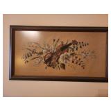 29x15.5 cross stitch violin wall hanging