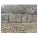 Dog lot approximately 30 x 20. 64" tall. Has