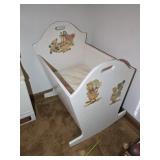 Wooden Cradle 22"W 27"L 32"T