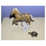 Miniature Resin Horse & Turtle