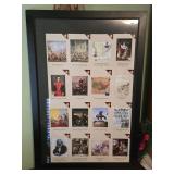Framed American History Collage 27"x 39"