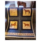 33x46 handmade horse throw/ wall hanging
