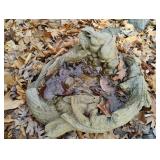 Concrete-cement rabbit yard decor 19 x 8 x 17