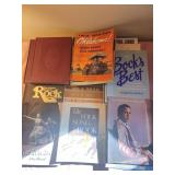 Sheet music books, west side story, Oklahoma,