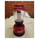 Coleman lantern 20.5" tall red