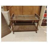Portable side table on wheels 31 x 18.5 x 16
