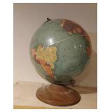 Vintage table top Globe. 16" tall