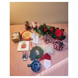 Christmas decor lot vintage metal candle holder,