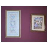 Framed Hearts & Rabbits 9ï¿½"x 17ï¿½" & 9ï¿½"x 11ï¿½"