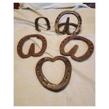 Horseshoes into shapes