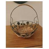 Metal handles basket 11.5 x 12