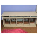 Solid Wood Cubby Bench 54"L 15"W 21"T