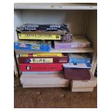 2 Shelves of Games & Puzzles