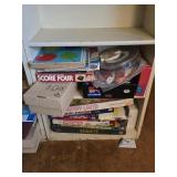 2 Shelves of Games and Puzzles