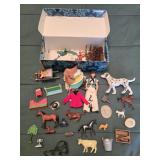 Miniature Doll House Cowgirl Figurines