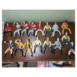 Plastic Cowboy Horse Rider Figures 6"-7"