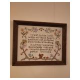20x16 proverbs trust in the lord cross stitch