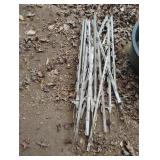 Plastic fence posts. 33.5-38