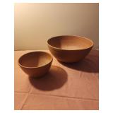 2 Ellingers wooden bowls