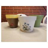 3 flower pots