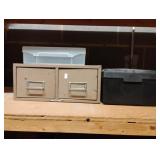 Filing drawers, plastic organizer and small