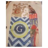 G garden flags, 2 large welcome flags