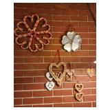 Heart wall hanging lot