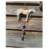 Horse wind chime 16" long