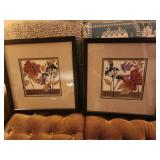 20x20 floral art two wall art hangings local