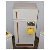 Vtg Little Tikes Refrigerator w/ Accessories