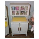 Vtg Little Tikes Kitchen Cabinet w/ Accessories