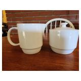 Mainstays creamer and sugar bowl
