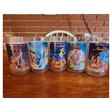 Vintage Walt Disney plastic collector cups,