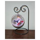Snowman in Plastic Globe w/ Stand 12ï¿½" tall